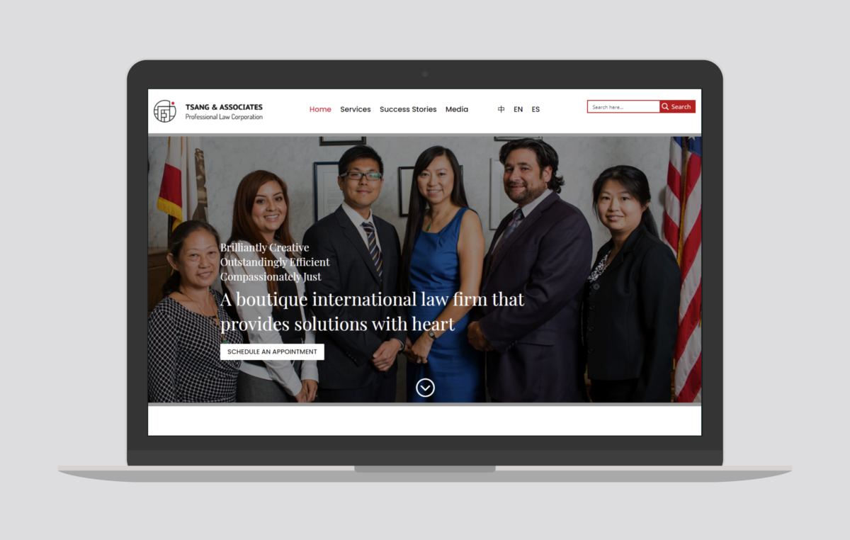 Website Redesign  for LA’s Multinational Law Firm