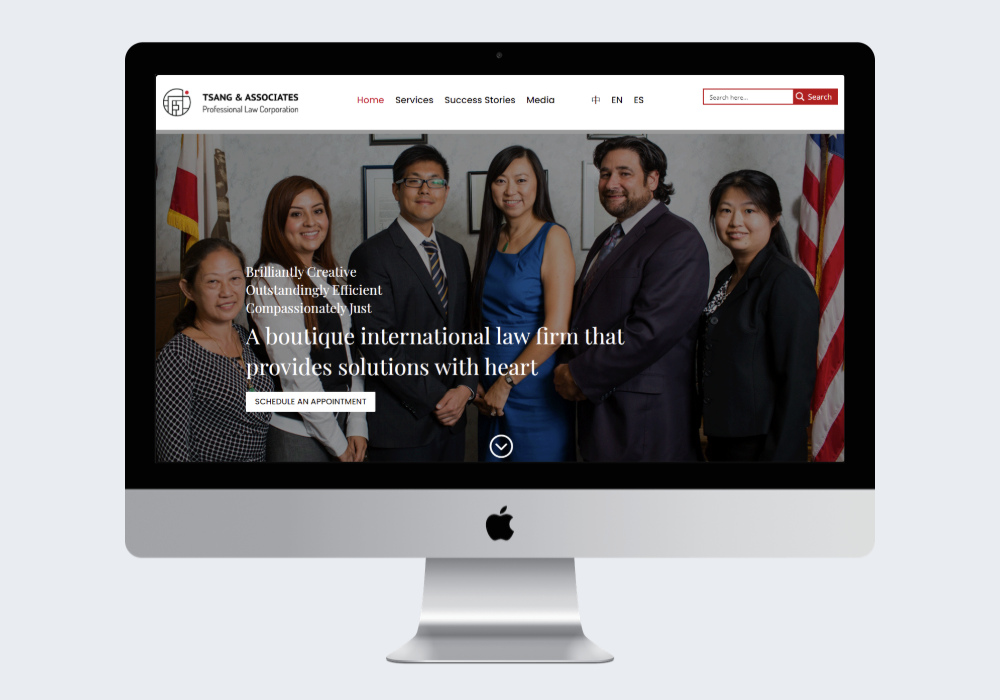 Website Redesign  for LA’s Multinational Law Firm