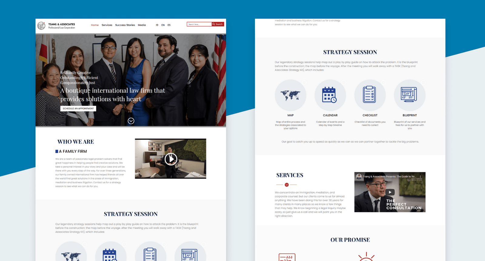 Website Redesign  for LA’s Multinational Law Firm